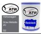 Preview: Volkswagen, Grau Metallic 2C, D2: 500ml Lackdose, von ATW Autoteile West.